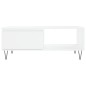 vidaXL Tavolino da Salotto Bianco 90x60x35 cm in Legno Multistrato