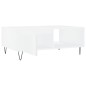 vidaXL Tavolino da Salotto Bianco 90x60x35 cm in Legno Multistrato