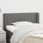 Testiera ad Orecchio Grigio Scuro 103x16x78/88 cm in Tessuto Testiera ad Orecchio Grigio Scuro 103x16x78/88 cm in Tessuto