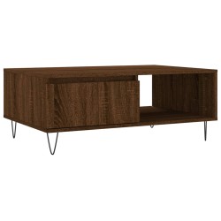 vidaXL Tavolino da Salotto Rovere Marrone 90x60x35cm Legno Multistrato