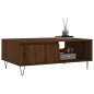 vidaXL Tavolino da Salotto Rovere Marrone 90x60x35cm Legno Multistrato