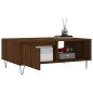vidaXL Tavolino da Salotto Rovere Marrone 90x60x35cm Legno Multistrato