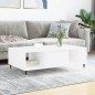 vidaXL Tavolino da Salotto Bianco Lucido 104x60x35cm Legno Multistrato