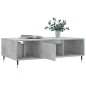 vidaXL Tavolino Salotto Grigio Cemento 104x60x35 cm Legno Multistrato