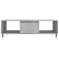 vidaXL Tavolino Salotto Grigio Cemento 104x60x35 cm Legno Multistrato