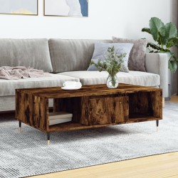 vidaXL Tavolino da Salotto Rovere Fumo 104x60x35 cm Legno Multistrato