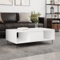 vidaXL Tavolino da Salotto Bianco 104x60x35 cm in Legno Multistrato