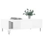 vidaXL Tavolino da Salotto Bianco 104x60x35 cm in Legno Multistrato