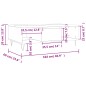 vidaXL Tavolino da Salotto Bianco Lucido 104x60x35cm Legno Multistrato