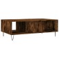 vidaXL Tavolino da Salotto Rovere Fumo 104x60x35 cm Legno Multistrato