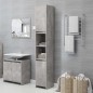Armadio da Bagno Grigio Cemento 30x30x183,5 cm in Truciolato Armadio da Bagno Grigio Cemento 30x30x183,5 cm in Truciolato