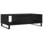vidaXL Tavolino da Salotto Nero 104x60x35 cm in Legno Multistrato