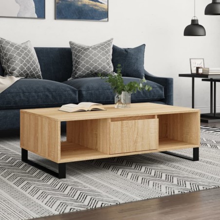 vidaXL Tavolino da Salotto Rovere Sonoma 104x60x35cm Legno Multistrato