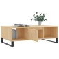 vidaXL Tavolino da Salotto Rovere Sonoma 104x60x35cm Legno Multistrato