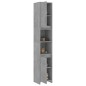 Armadio da Bagno Grigio Cemento 30x30x183,5 cm in Truciolato Armadio da Bagno Grigio Cemento 30x30x183,5 cm in Truciolato