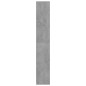 Armadio da Bagno Grigio Cemento 30x30x183,5 cm in Truciolato Armadio da Bagno Grigio Cemento 30x30x183,5 cm in Truciolato