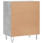 vidaXL Credenza Grigio Cemento 57x35x70 cm in Legno Multistrato vidaXL Credenza Grigio Cemento 57x35x70 cm in Legno Multistrato