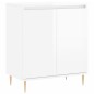 vidaXL Credenza Bianco Lucido 60x35x70 cm in Legno Multistrato vidaXL Credenza Bianco Lucido 60x35x70 cm in Legno Multistrato