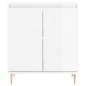 vidaXL Credenza Bianco Lucido 60x35x70 cm in Legno Multistrato vidaXL Credenza Bianco Lucido 60x35x70 cm in Legno Multistrato
