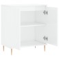 vidaXL Credenza Bianco Lucido 60x35x70 cm in Legno Multistrato vidaXL Credenza Bianco Lucido 60x35x70 cm in Legno Multistrato