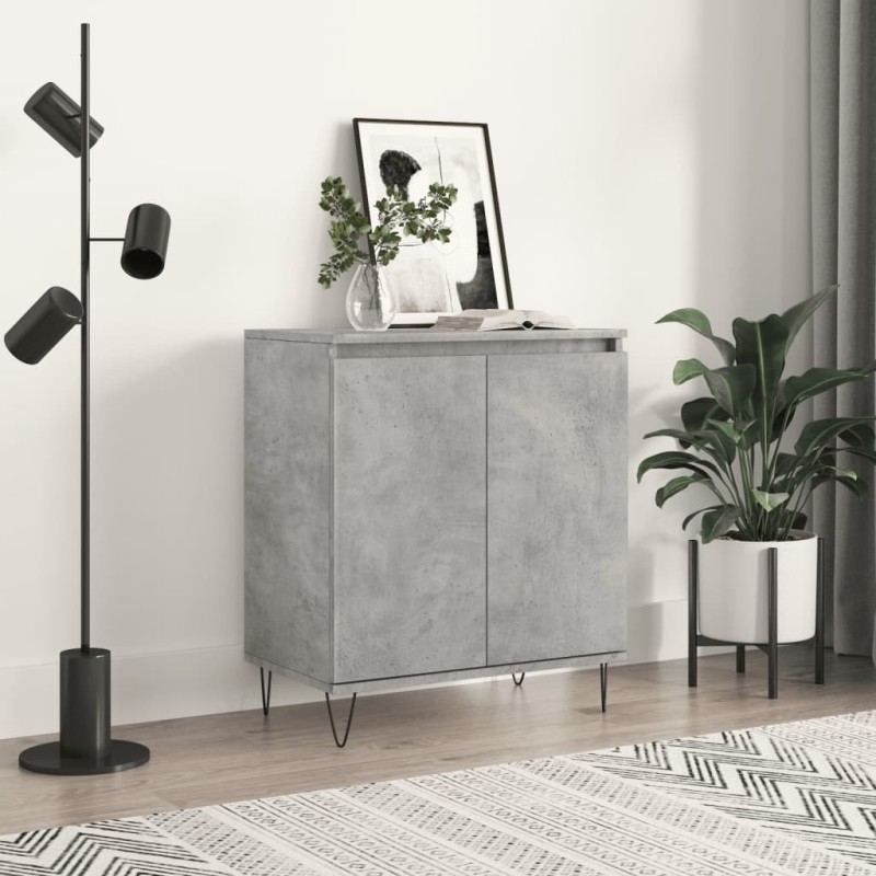 vidaXL Credenza Grigio Cemento 60x35x70 cm in Legno Multistrato vidaXL Credenza Grigio Cemento 60x35x70 cm in Legno Multistrato