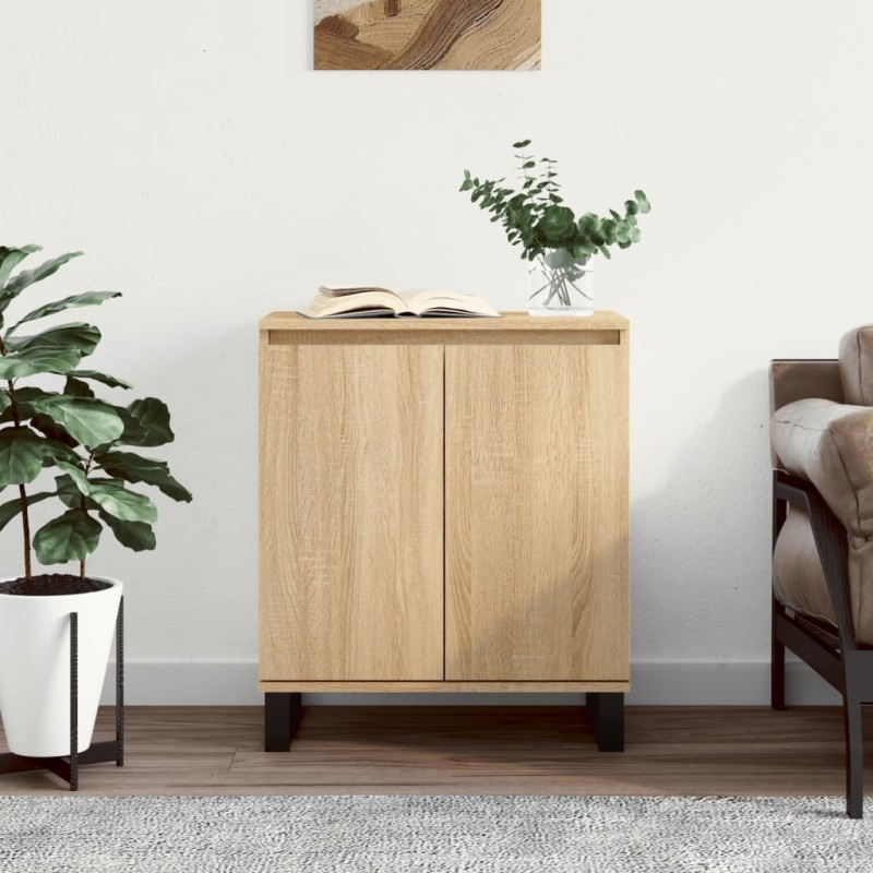 vidaXL Credenza Rovere Sonoma 60x35x70 cm in Legno Multistrato vidaXL Credenza Rovere Sonoma 60x35x70 cm in Legno Multistrato