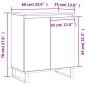 vidaXL Credenza Rovere Marrone 60x35x70 cm in Legno Multistrato