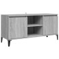 Mobile TV con Gambe in Metallo Grigio Sonoma 103,5x35x50 cm Mobile TV con Gambe in Metallo Grigio Sonoma 103,5x35x50 cm