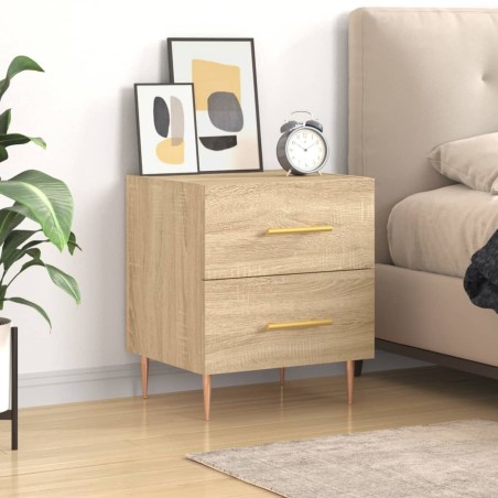 vidaXL Comodino Rovere Sonoma 40x35x47,5 cm in Legno Multistrato