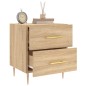 vidaXL Comodino Rovere Sonoma 40x35x47,5 cm in Legno Multistrato