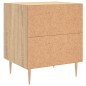 vidaXL Comodino Rovere Sonoma 40x35x47,5 cm in Legno Multistrato