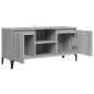 Mobile TV con Gambe in Metallo Grigio Sonoma 103,5x35x50 cm Mobile TV con Gambe in Metallo Grigio Sonoma 103,5x35x50 cm