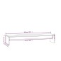 Supporto per Monitor 100x27x15 cm in Legno Massello di Pino