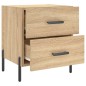 vidaXL Comodini 2 pz Rovere Sonoma 40x35x47,5 cm in Legno Multistrato