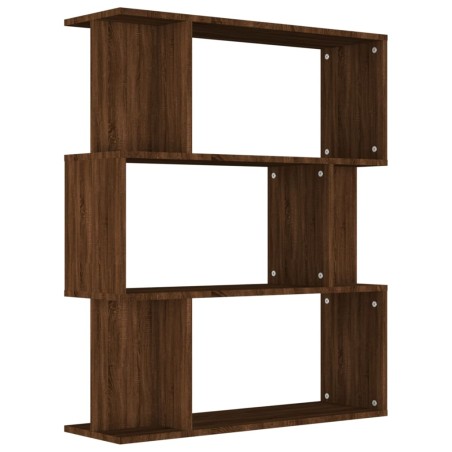 Libreria/Divisorio Rovere Marrone 80x24x96 cm Legno Multistrato