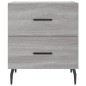 vidaXL Comodini 2 pz Grigio Sonoma 40x35x47,5 cm in Legno Multistrato
