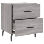 vidaXL Comodini 2 pz Grigio Sonoma 40x35x47,5 cm in Legno Multistrato