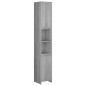 Armadio Bagno Rovere Grigio 30x30x183,5cm Legno Ingegnerizzato Armadio Bagno Rovere Grigio 30x30x183,5cm Legno Ingegnerizzato