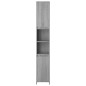 Armadio Bagno Rovere Grigio 30x30x183,5cm Legno Ingegnerizzato Armadio Bagno Rovere Grigio 30x30x183,5cm Legno Ingegnerizzato