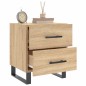 vidaXL Comodino Rovere Sonoma 40x35x47,5 cm in Legno Multistrato