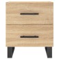 vidaXL Comodino Rovere Sonoma 40x35x47,5 cm in Legno Multistrato