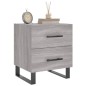 vidaXL Comodino Grigio Sonoma 40x35x47,5 cm in Legno Multistrato