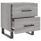 vidaXL Comodino Grigio Sonoma 40x35x47,5 cm in Legno Multistrato