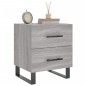 vidaXL Comodini 2 pz Grigio Sonoma 40x35x47,5 cm in Legno Multistrato