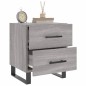 vidaXL Comodini 2 pz Grigio Sonoma 40x35x47,5 cm in Legno Multistrato
