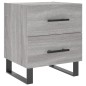 vidaXL Comodini 2 pz Grigio Sonoma 40x35x47,5 cm in Legno Multistrato