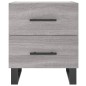 vidaXL Comodini 2 pz Grigio Sonoma 40x35x47,5 cm in Legno Multistrato