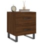 vidaXL Comodini 2 pz Rovere Marrone 40x35x47,5 cm in Legno Multistrato