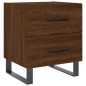 vidaXL Comodini 2 pz Rovere Marrone 40x35x47,5 cm in Legno Multistrato
