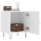 vidaXL Comodini 2 pz Bianchi 40x40x50 cm in Legno Multistrato vidaXL Comodini 2 pz Bianchi 40x40x50 cm in Legno Multistrato